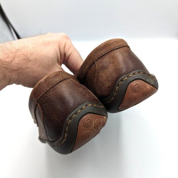 Born Thaton Shoes Mens Size 9.5 M Brown Driving Loafers Leather Slip-On Moccasin - Picture 5 of 8
